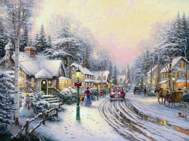 Thomas Kinkade Christmas Village